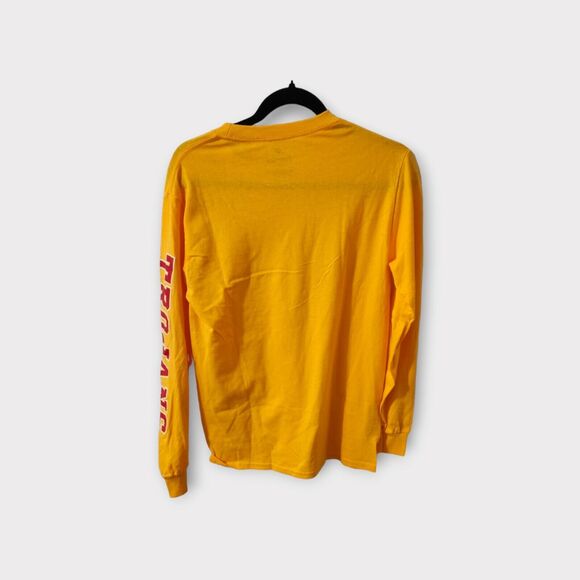 Men's Fanatics Gold USC Trojans Distressed Arch Over Logo 2-Hit Long Sleeve NWT - Picture 3 of 6